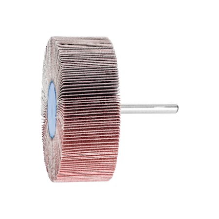 Pferd 3" x 1" Mounted Flap Wheel - 1/4" Shank - Aluminum Oxide - 120 Grit 45210